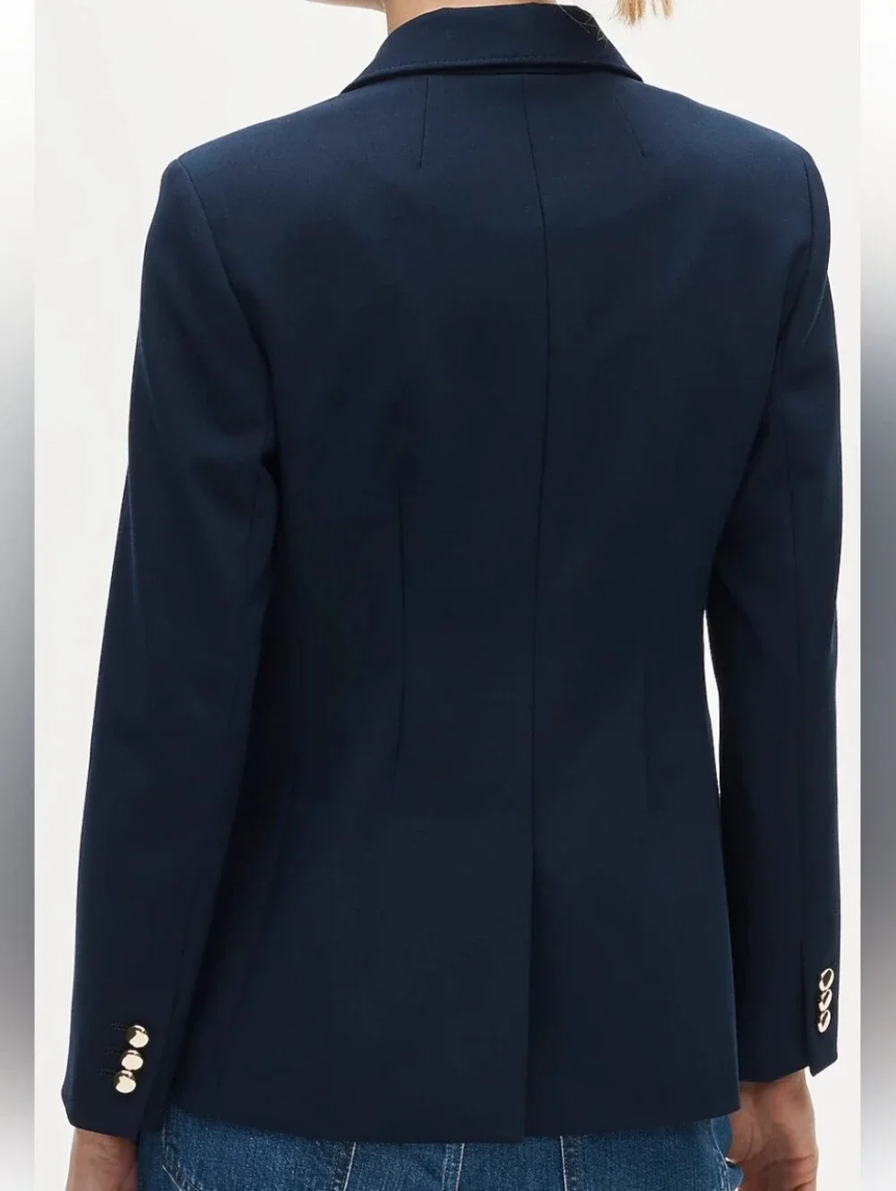 J Crew Margeaux blazer in four-season stretch CS653 Size 8 Navy